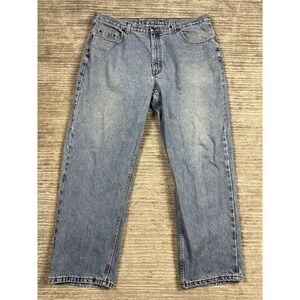 OCI Jeans Mens 40x30 Blue Denim 100% Cotton Mexico Straight Workwear